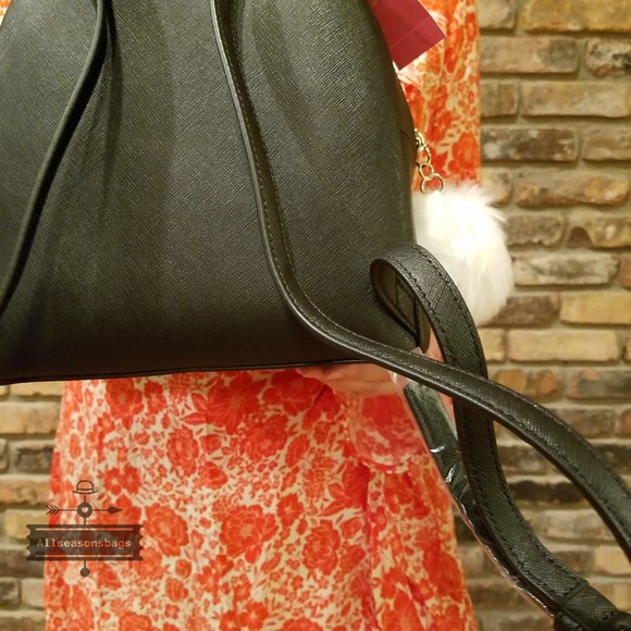 NWT Kate Spade Rabbit Bunny Black Backpack Medium - Picture 7 of 9